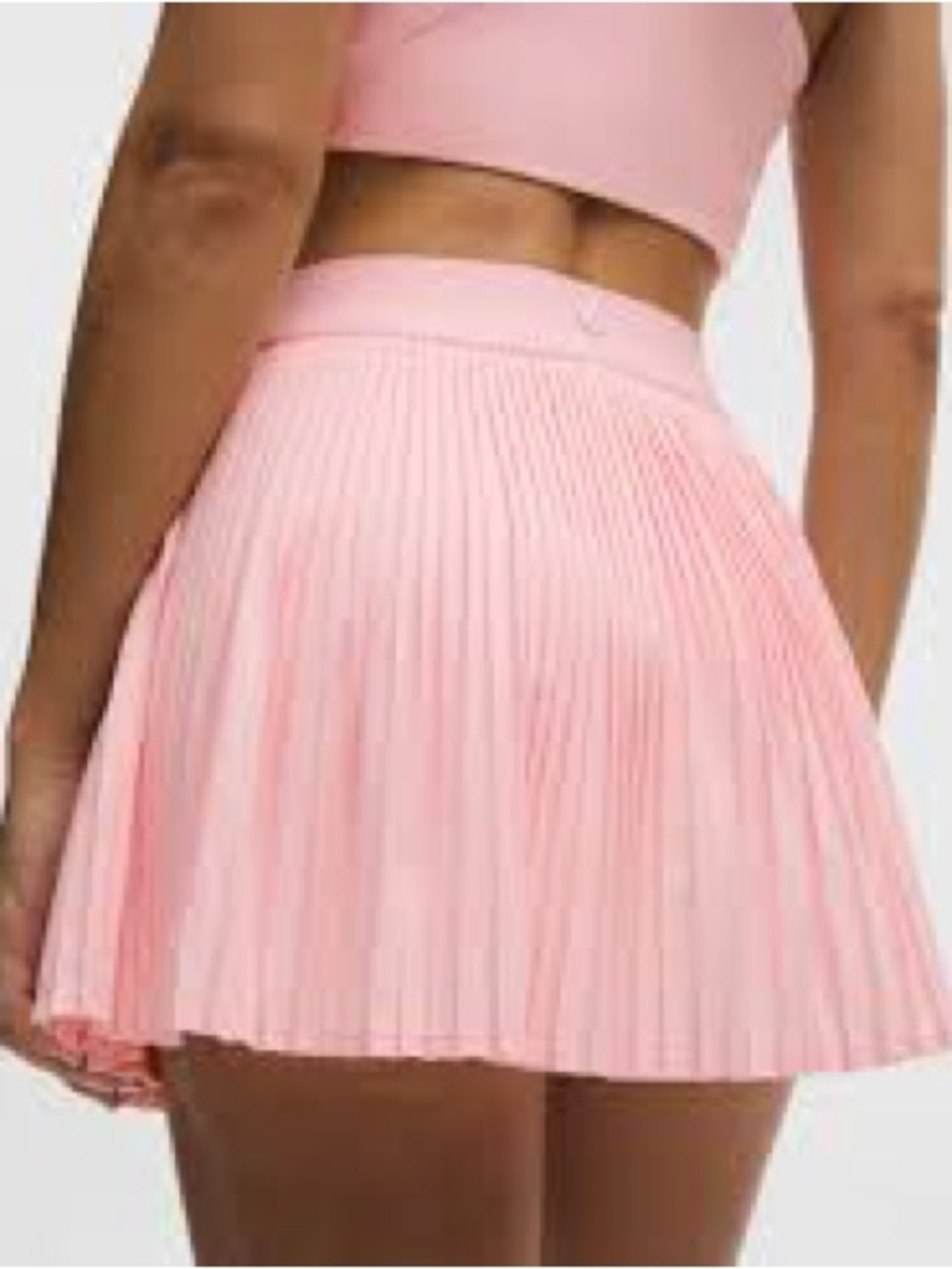 Lululemon Repleat High Rise Tennis Skirt in Pink Haze, Size 10